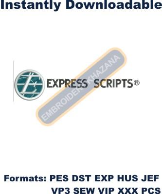 Express Scripts Logo Embroidery Design
