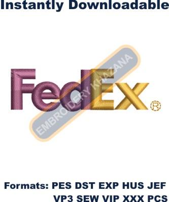 FedEx Logo Embroidery Design