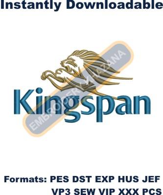 Kingspan Logo Embroidery Designs