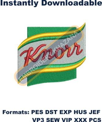 Knorr Logo Embroidery Designs