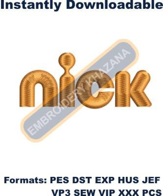 Nick Logo Embroidery Designs 