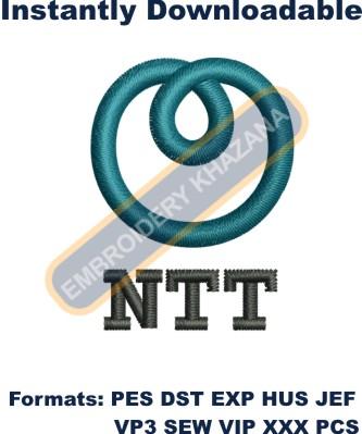 NTT Logo Embroidery Design