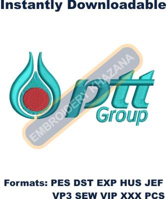 PTT Global Chemical Logo Embroidery Designs