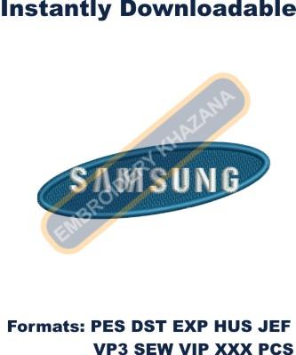 Samsung Logo Embroidery Design