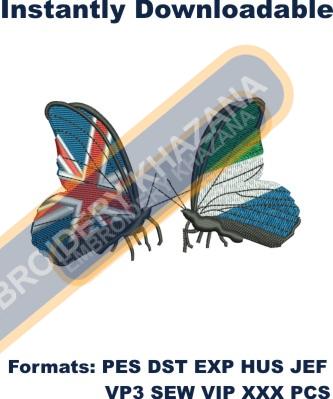 Free Butterfly Machine Embroidery Design