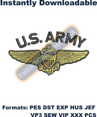 US Army embroidery design