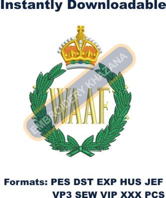womens auxiliary air force embroidery design