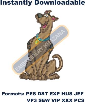 Scooby Dog Embroidery Design