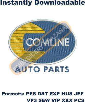 comline auto parts logo embroidery designs