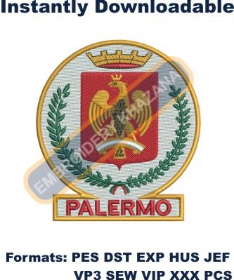 palermo coat of arms embroidery design