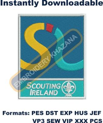 Irish Scouting Embroidery Design