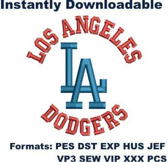 Los Angeles Dodgers Logo embroidery design