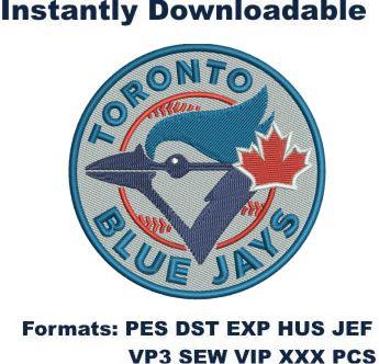 Toronto Blue Jays logo embroidery design