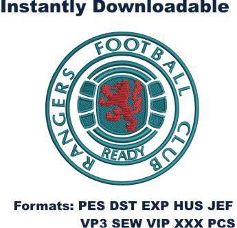 Glasgow Rangers fc logo embroidery design