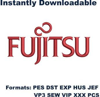 Fujitsu Logo Embroidery Designs