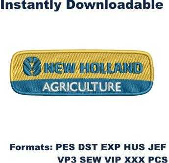 New Holland Agriculture Logo Embroidery Designs