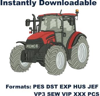 Tractor Image Embroidery Design