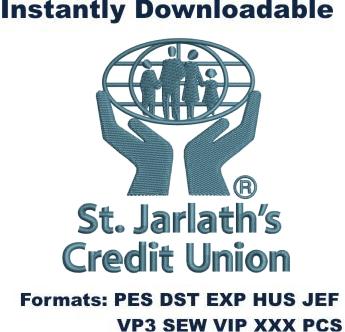 St jarlaths credit union embroidery design