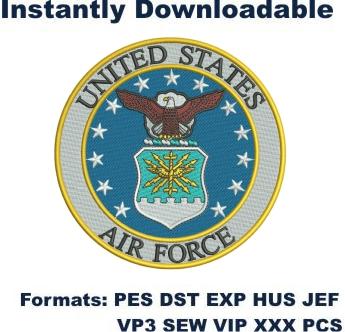 United States Air Force Embroidery design