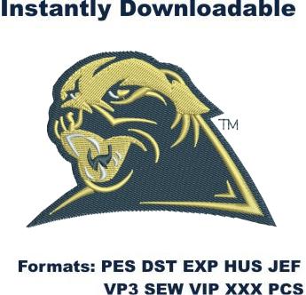 Pittsburgh panthers logo embroidery design