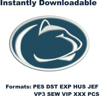 Penn State Nittany Lions football Logo embroidery design