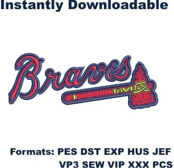 Atlanta Braves Logo Embroidery Design