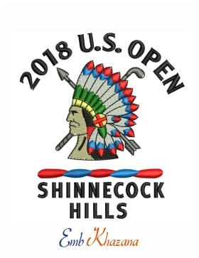 2018 US Open Championship embroidery design