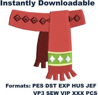 Christmas Scarf Embroidery Designs 