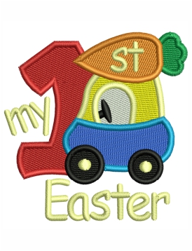 1ST Easter Embroidery Design