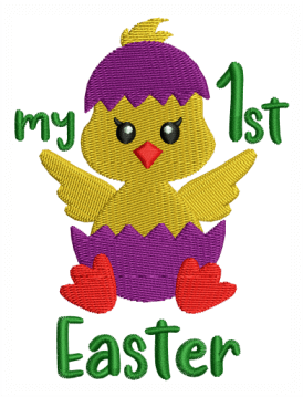 My 1st Easter Embroidery Design