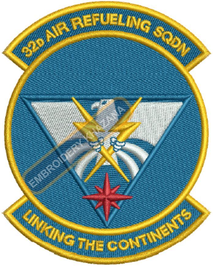 32nd Air Refueling Squadron Embroidery Design