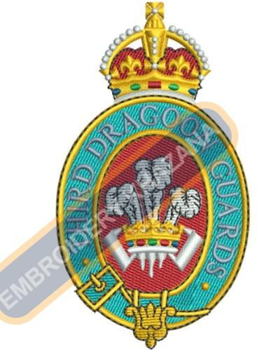 3RD Dragoon Guards Crests Embroidery Design