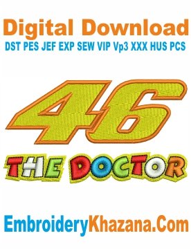 46 The Doctor Embroidery Design