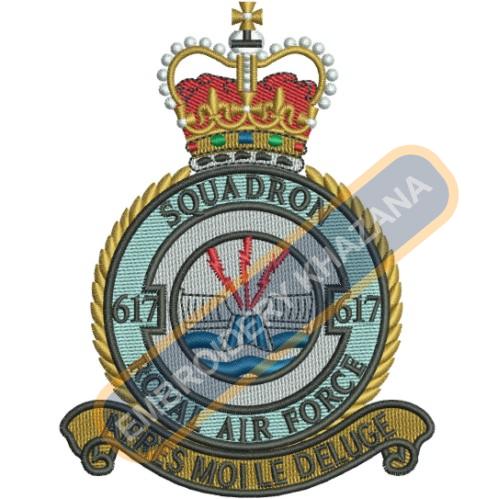 617 Squadron Royal Air Force Embroidery Design