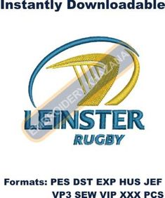Leinster Rugby Logo Embroidery Design
