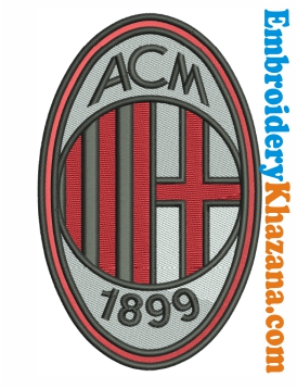 Ac Milan Embroidery Design
