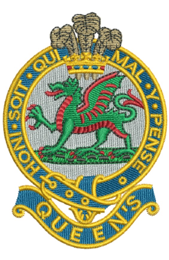 Queens Regiment Badge Embroidery Design