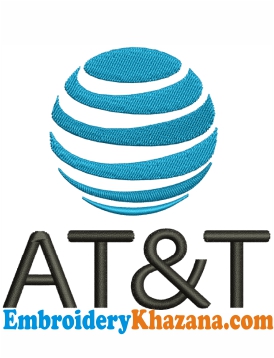 AT and T Logo Embroidery Designs