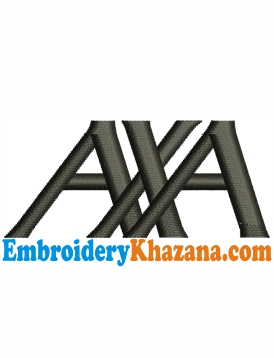 AXA Logo Embroidery Design