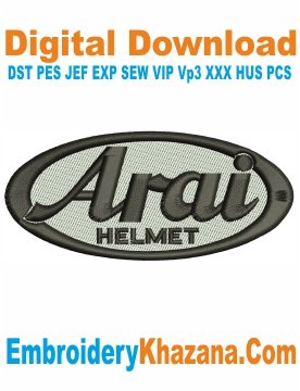 Arai Helmet Logo Embroidery Design