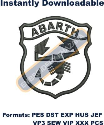 Abarth Car Logo Embroidery Design