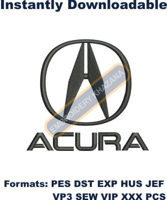 Acura Logo Embroidery Design