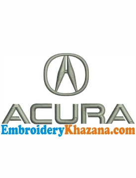 Acura Logo Embroidery Design