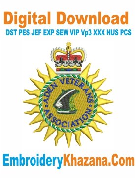 Aden Veterans Association Embroidery Design