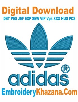Adidas Logo Embroidery Design