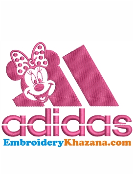 Adidas Minnie Mouse Embroidery Design