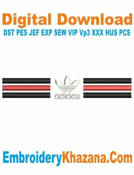 Adidas Machine Embroidery Design