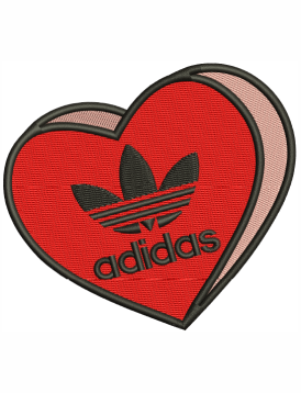 Adidas Heart Logo Embroidery Design