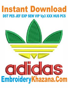 Adidas Logo Embroidery Pattern