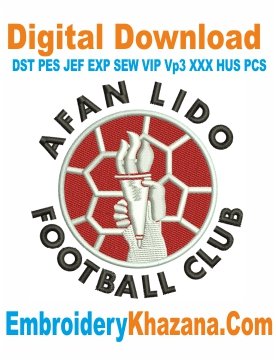 Afan Lido Fc Embroidery Design